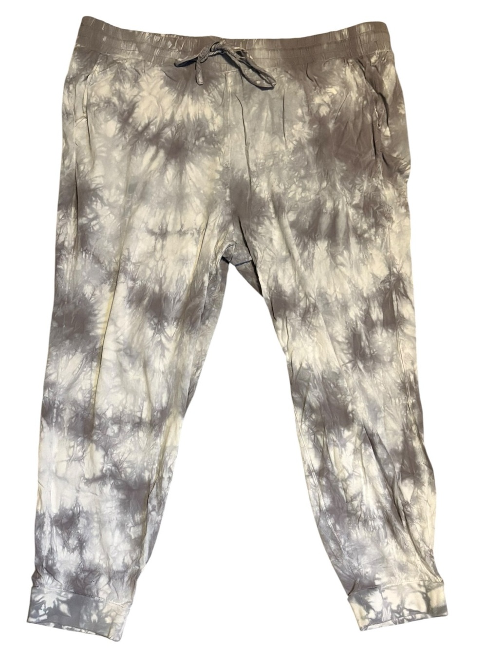 Torrid Tie Dye Jogger Pants 2X Gray Relaxed Fit Mid Rise Lounge Athleisure - Picture 4 of 6